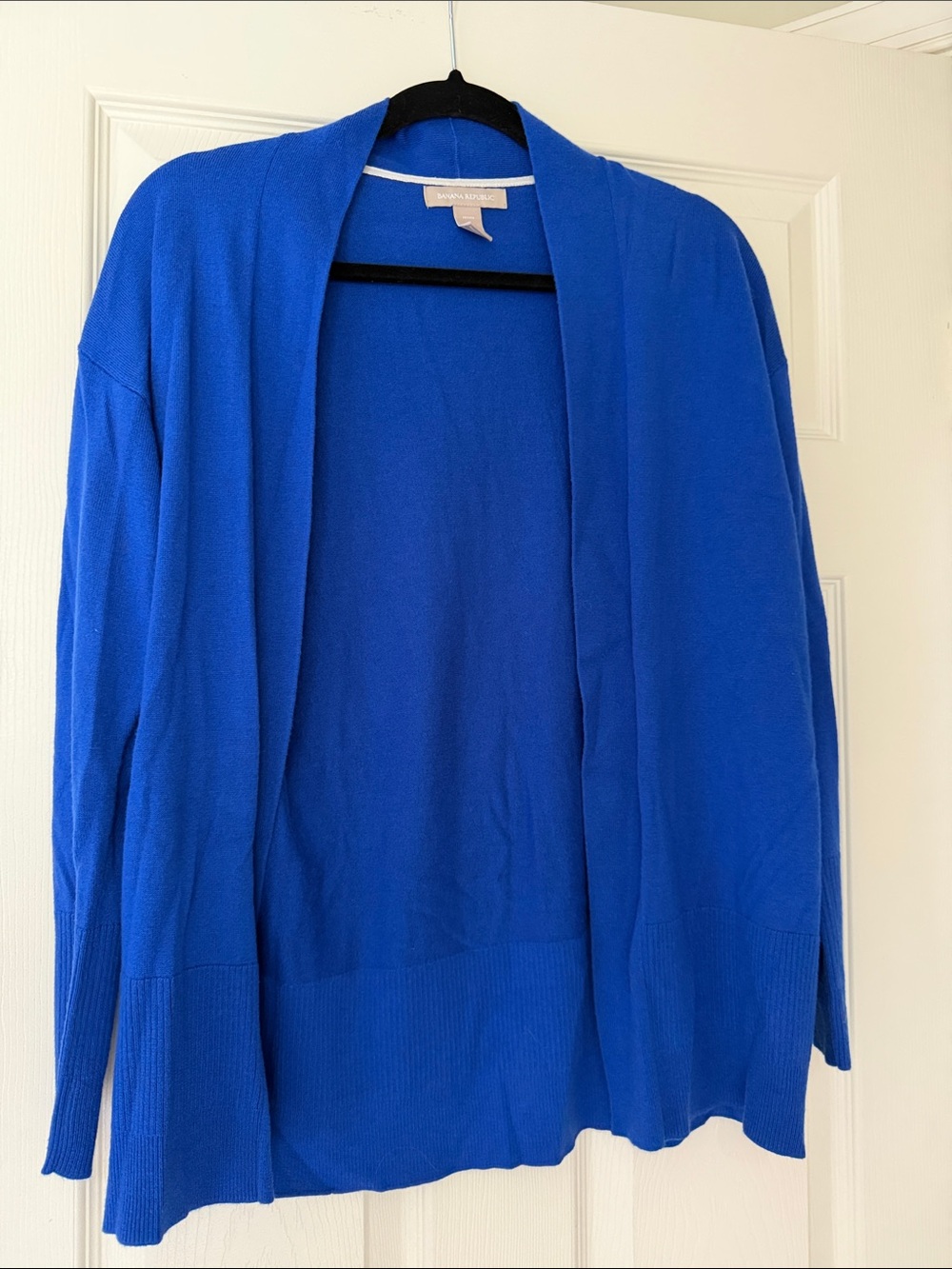Banana Republic Open-Front Cardigan in Cobalt Blue